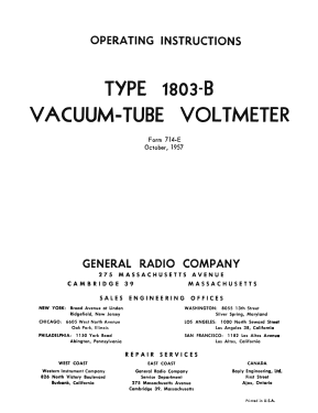 Vacuum-Tube Voltmeter 1803-B; General Radio (ID = 2953738) Equipment