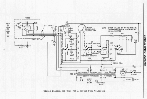 Vacuum-Tube Voltmeter 726-A; General Radio (ID = 2263344) Equipment