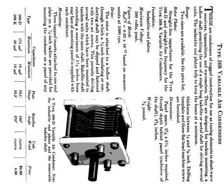 Variable Air Condenser 568; General Radio (ID = 1875659) Radio part