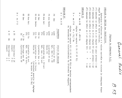 Gerfaut B13; Général-Radio; Dijon (ID = 2571583) Radio