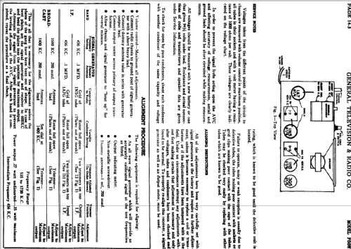 F-56-W ; General Television (ID = 758435) Radio