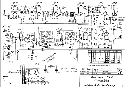 Ultra-Rekord - Ultrarecord 55W; Gerufon-Radio Walter (ID = 493754) Radio