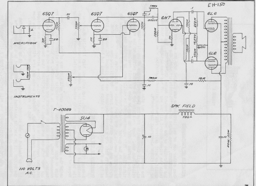 EH-150 ; Gibson Manufacturing (ID = 2523512) Ampl/Mixer