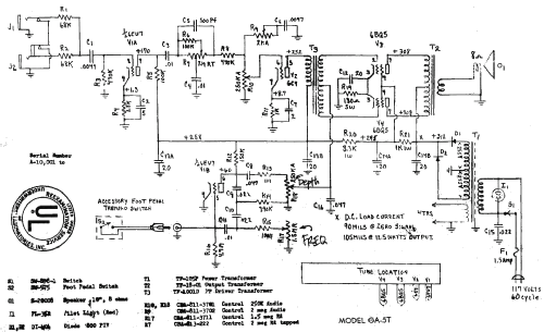 Skylark GA5T Ampl/Mixer Gibson Manufacturing Co., Kalamazoo MI, build ...