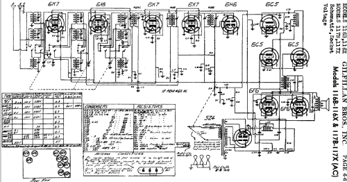 116-X ; Gilfillan Bros.Inc.; (ID = 702608) Radio