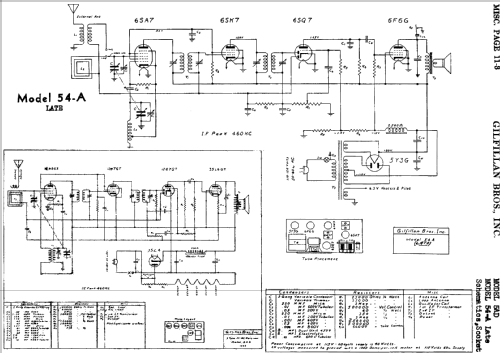 54-A ; Gilfillan Bros.Inc.; (ID = 702227) Radio