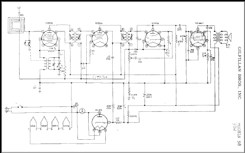 58W ; Gilfillan Bros.Inc.; (ID = 336542) Radio