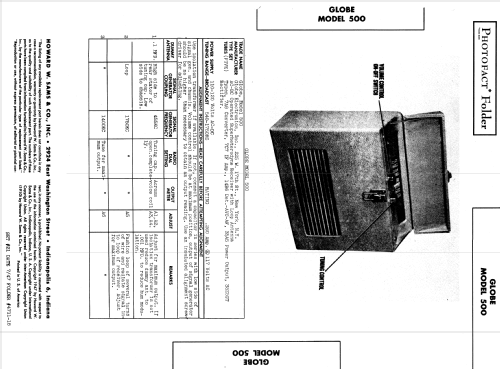 500 ; Globe Electronics, (ID = 853667) Radio