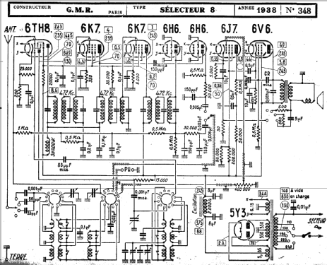 Sélecteur 8; GMR G.M.R., Georg, (ID = 218783) Radio