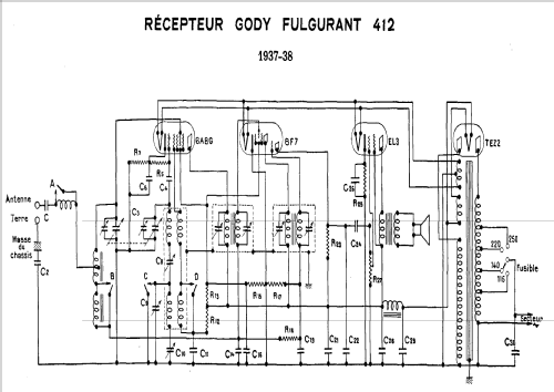 Fulgurant 412; Gody, Abel; Amboise (ID = 1198878) Radio