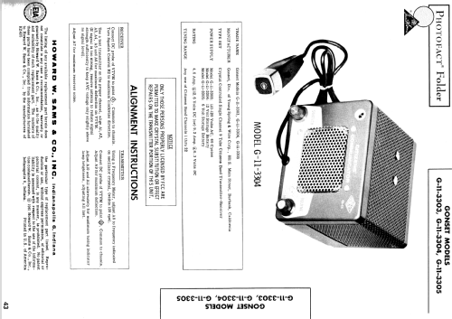 Citizens Communicator G-11 - 3303; Gonset Inc., (ID = 528032) CB-Funk