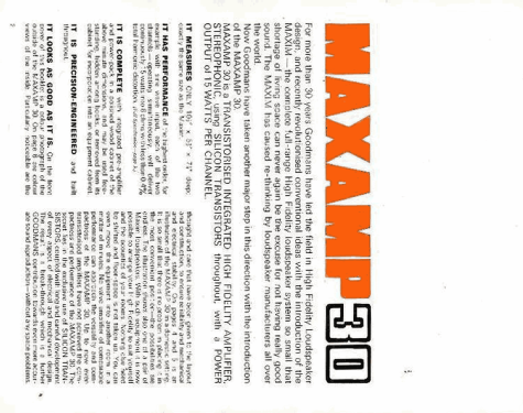Maxamp 30; Goodmans Industries (ID = 2077439) Ampl/Mixer