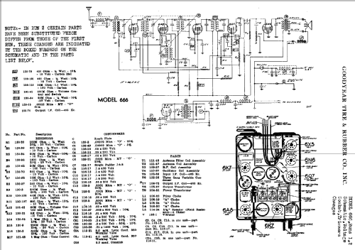 666 Runs 1,2 ; Goodyear Tire & (ID = 729538) Car Radio