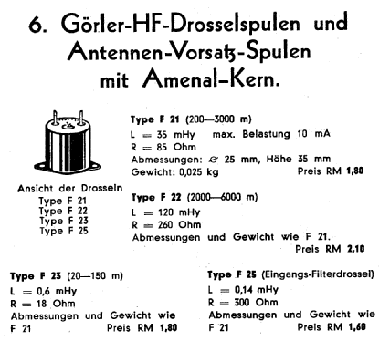 HF-Drossel F21; Görler, J. K.; (ID = 2257016) Bauteil