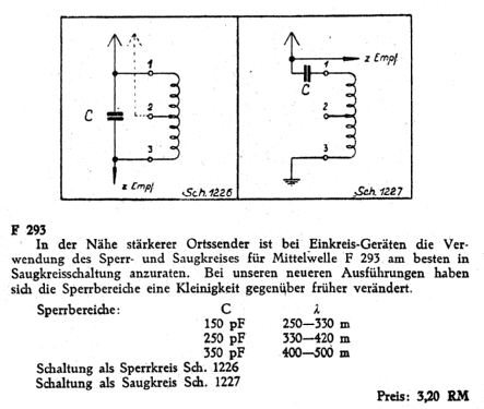 Sperr- und Saugkreis F293; Görler, J. K.; (ID = 2257010) mod-past25