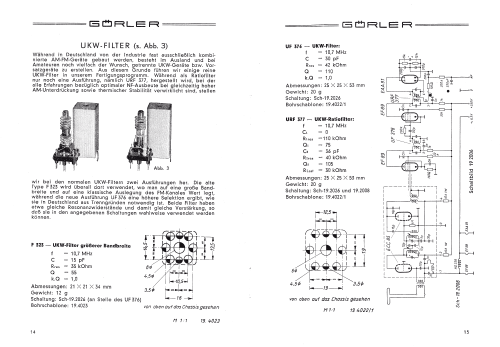 UKW-ZF-Filter UF 376; Görler, J. K.; (ID = 2867444) Radio part