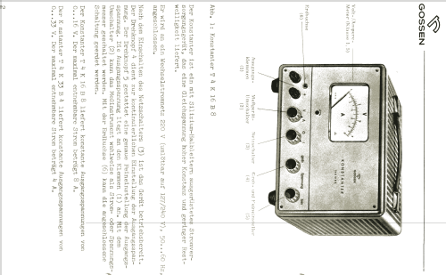 Konstanter T4 K16 B8; Gossen, P., & Co. KG (ID = 1640401) Equipment