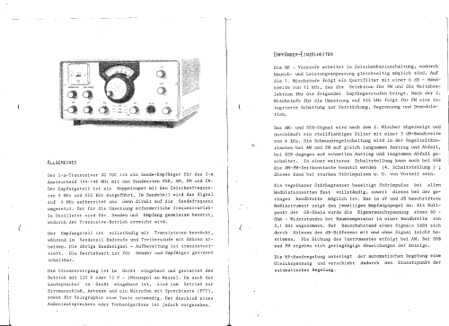 2m-SSB-AM-FM Transceiver HG 70C; Götting & Griem, (ID = 2411153) Amat TRX