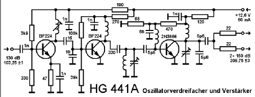 CW-SSB-AM-FM Transceiver HG-74A; Götting & Griem, (ID = 1018873) Amat TRX