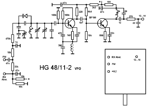 CW-SSB-AM-FM Transceiver HG-74A; Götting & Griem, (ID = 1018880) Amat TRX