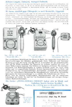 Intra-Schall-Therat Modell IV; Graef, W., Dipl.-Ing (ID = 2784641) Medicine