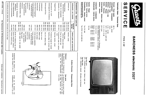 Baroness Electronic 2327; Graetz, Altena (ID = 524508) Television