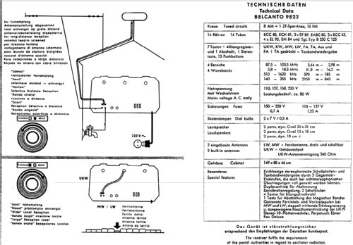 Belcanto 9822; Graetz, Altena (ID = 266392) Radio