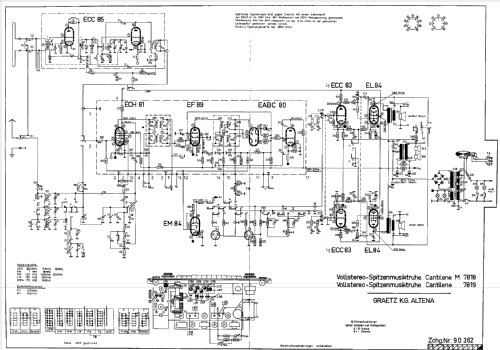 Cantilene M7818; Graetz, Altena (ID = 140416) Radio