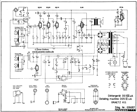 Diktiergerät DG5/2 uA; Graetz, Altena (ID = 512005) R-Player