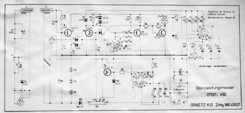 Dosisleistungsmesser X50; Graetz, Altena (ID = 2187256) Equipment