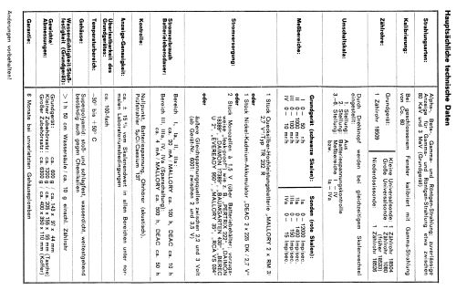 Dosisleistungsmesser X50; Graetz, Altena (ID = 2246388) Equipment