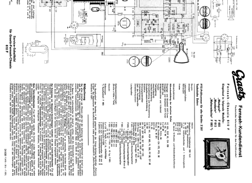 'Fernseh-Chassis' 610F; Graetz, Altena (ID = 58362) Television