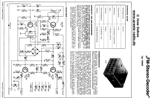 FM-Stereo-Decoder 101C 790902; Graetz, Altena (ID = 164803) mod-past25