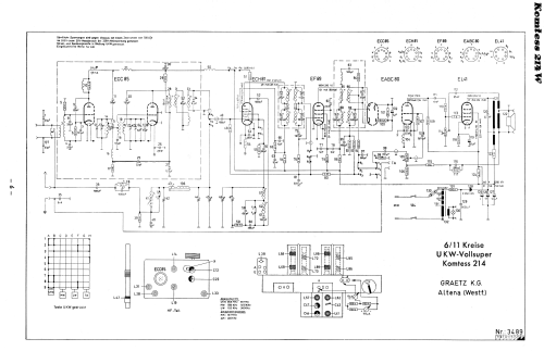 Komtess 214W; Graetz, Altena (ID = 2044680) Radio