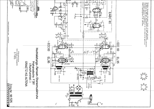 Maharadscha F281; Graetz, Altena (ID = 93486) TV-Radio