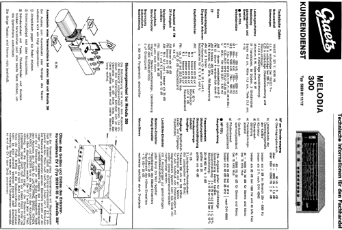 Melodia 300; Graetz, Altena (ID = 92329) Radio