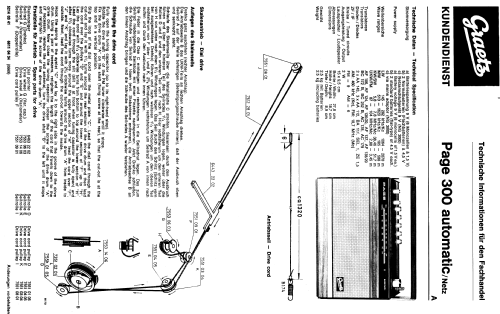 Page 300 automatic / Netz 521403; Graetz, Altena (ID = 349088) Radio