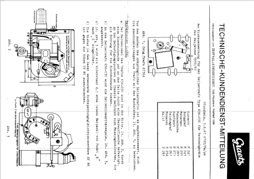 Zeilentrafo 656-030; Graetz, Altena (ID = 2640749) Radio part