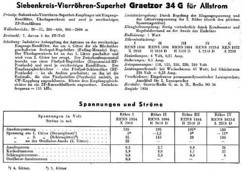 Graetzor 34G ; Graetz Radio, Berlin (ID = 14211) Radio