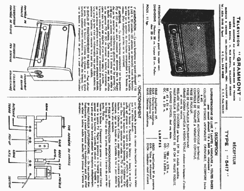 5417; Grammont Radiofotos, (ID = 401584) Radio