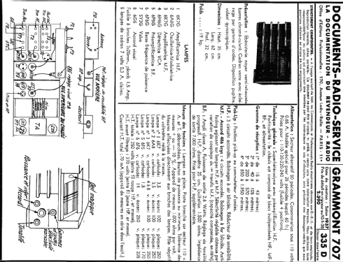 707; Grammont Radiofotos, (ID = 231143) Radio