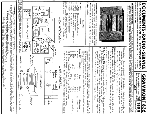 836; Grammont Radiofotos, (ID = 231236) Radio