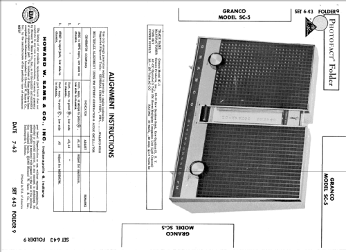 SC-5 ; Granco Products, Inc (ID = 788309) Radio