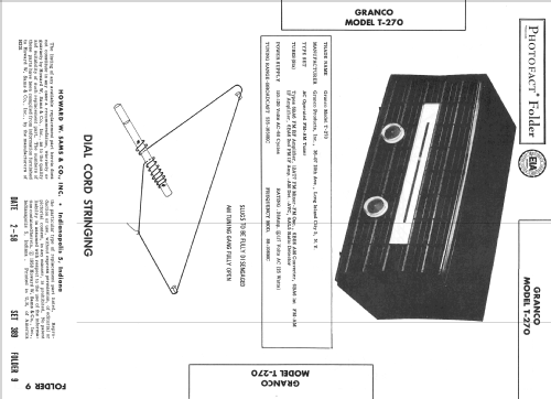 T270 ; Granco Products, Inc (ID = 2544300) Radio