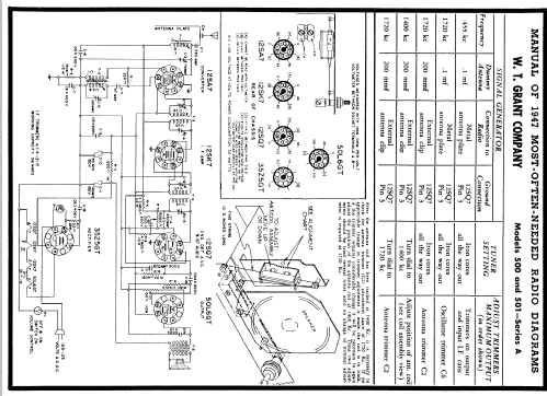 501 Series A; Grant Company, W.T. (ID = 82662) Radio