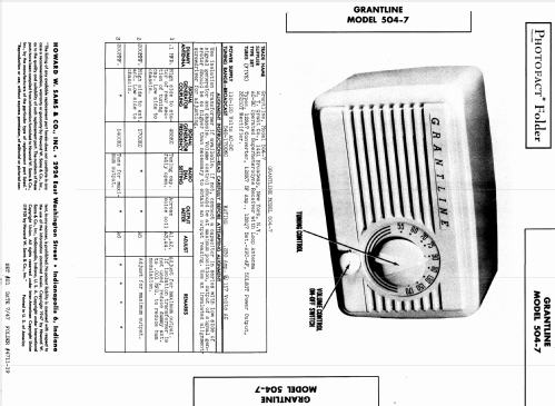 Grantline 504-7; Grant Company, W.T. (ID = 852740) Radio