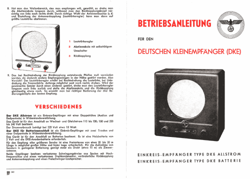 Deutscher Kleinempfänger 1938 DKE38; Grassmann, Peter, (ID = 1211233) Radio