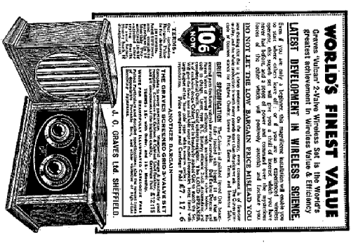 Vulcan 3rd version; Graves, J.G. Ltd.; (ID = 876816) Radio