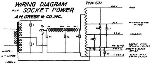 671B Socket Power Unit; Grebe, A.H. & Co.; (ID = 590110) Power-S
