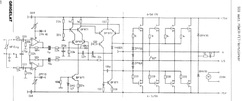 500 Watt Sinus POWER - FET - Verstärker 19 Z/500; FG Elektronik, Franz (ID = 1967533) Ampl/Mixer